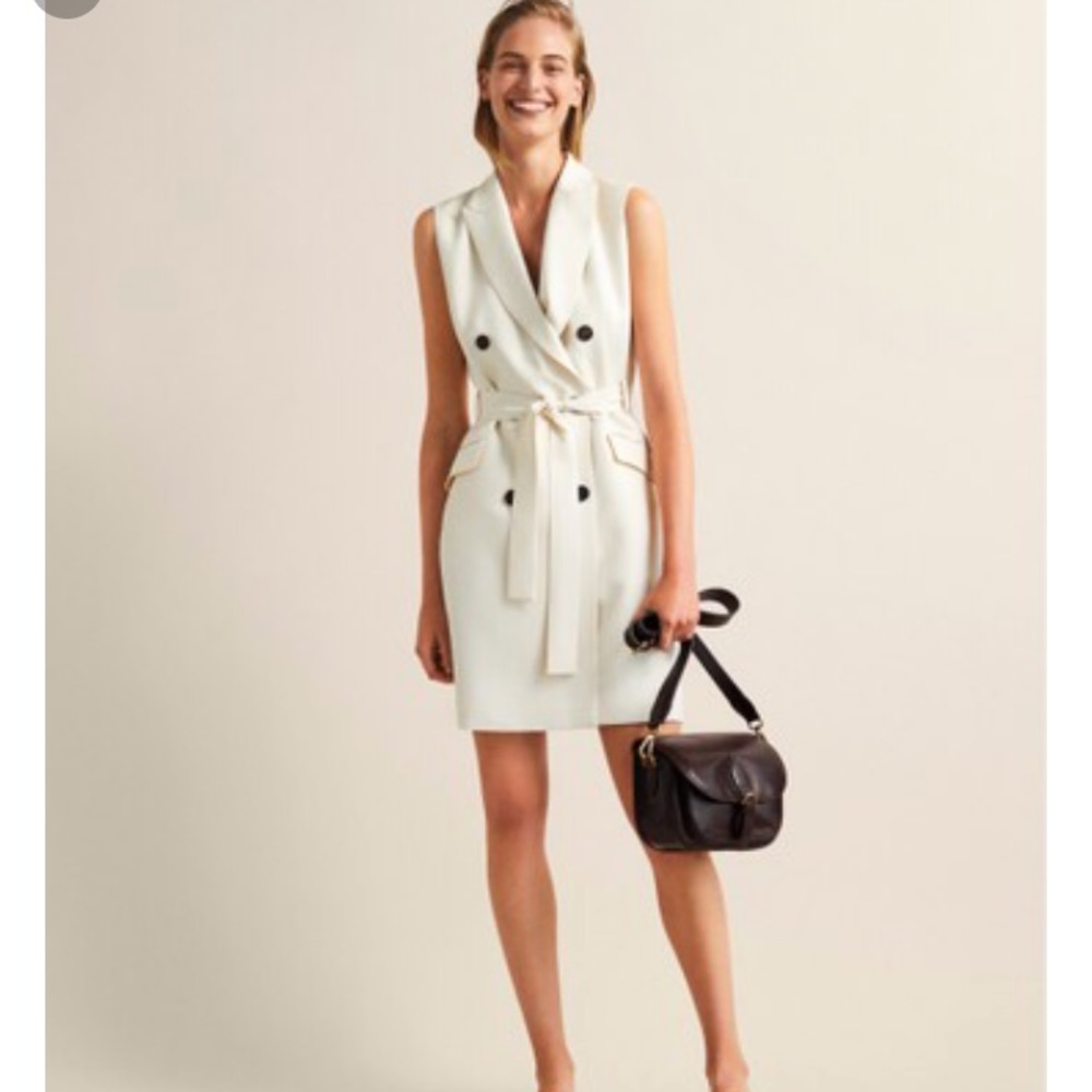 Massimo Dutti double breasted waist coat dress